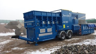 Windzifter Terra Select W80 opgestart bij De Kock Recyclage in Waver.