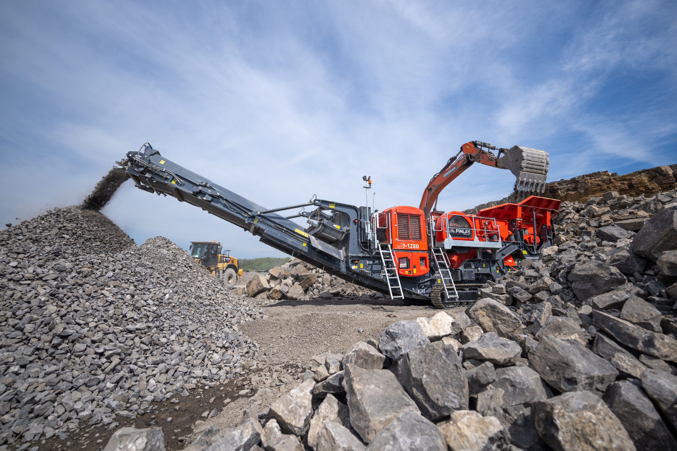Finlay J-1280, concasseur à mâchoires mobile