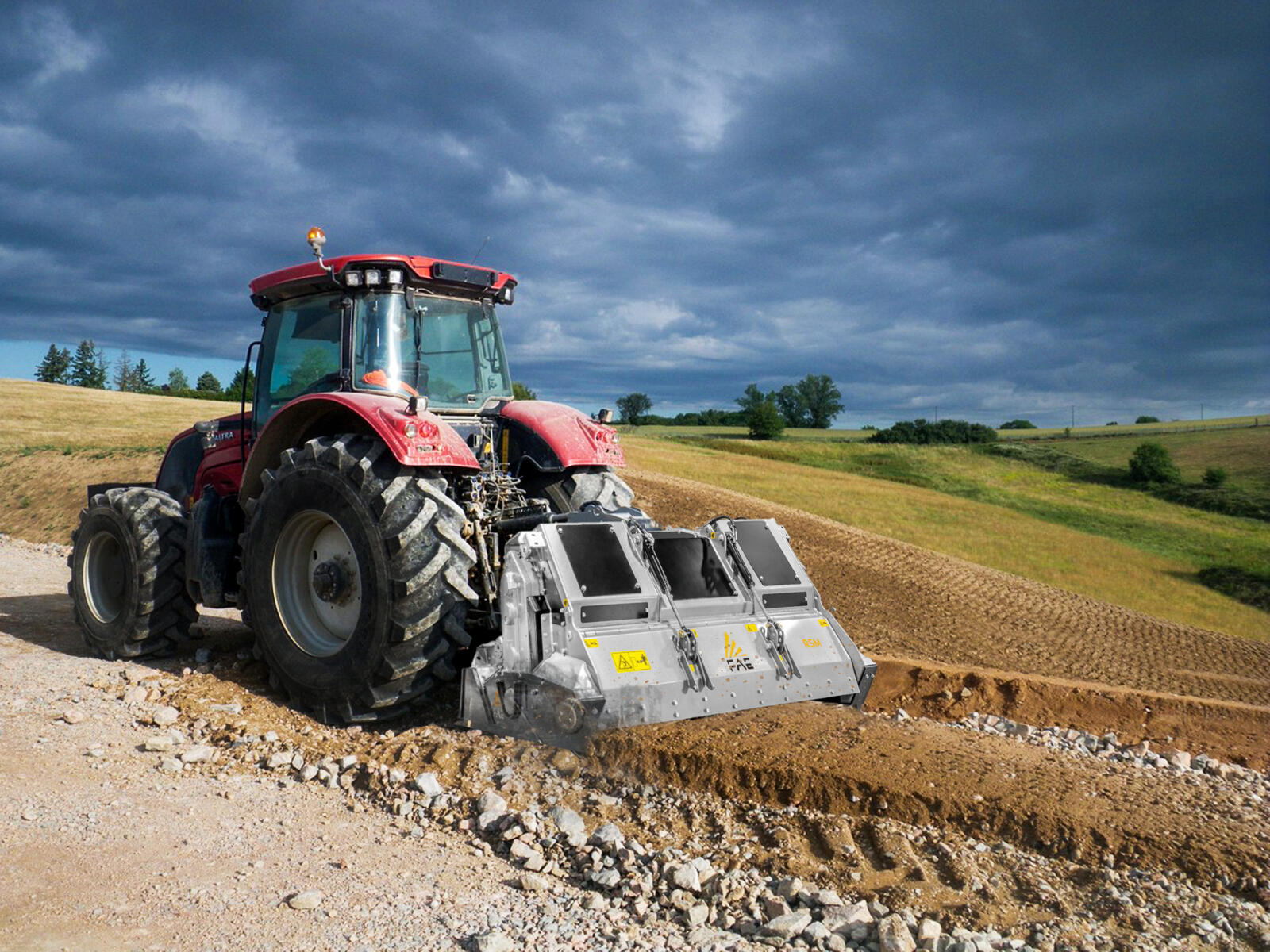 FAE RSM, broyeur de pierres pour tracteurs de 200 à 360 ch.