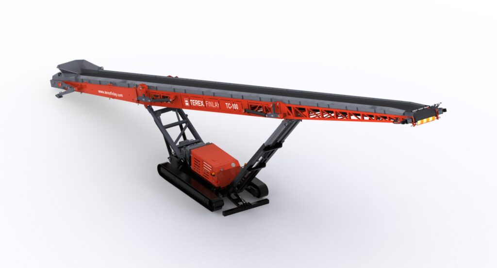 Finlay TC-100, convoyeur mobile pour stockage et transport de matériaux