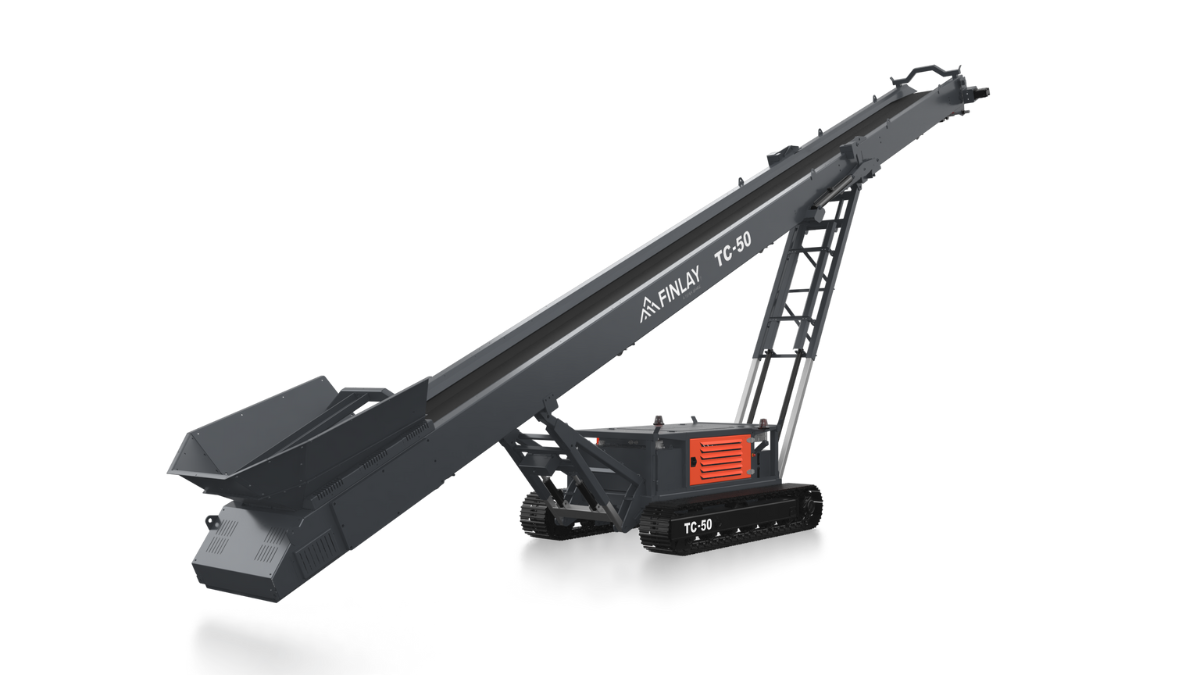 Finlay TC-50, convoyeur mobile pour stockage et transport de matériaux